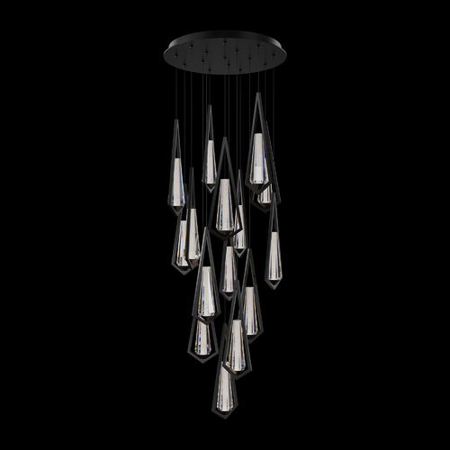 Schonbek Beyond Devotion LED 15-Light Pendant in Black by Schonbek Beyond BPD66215-BK