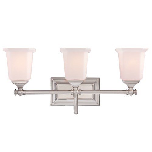 Quoizel Lighting Nicholas 22-Inch Bath Light in Brushed Nickel by Quoizel Lighting NL8603BN