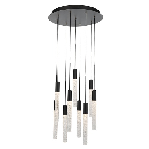 Modern Forms by WAC Lighting Magic Black LED Multi-Light Pendant by Modern Forms PD-35609-BK