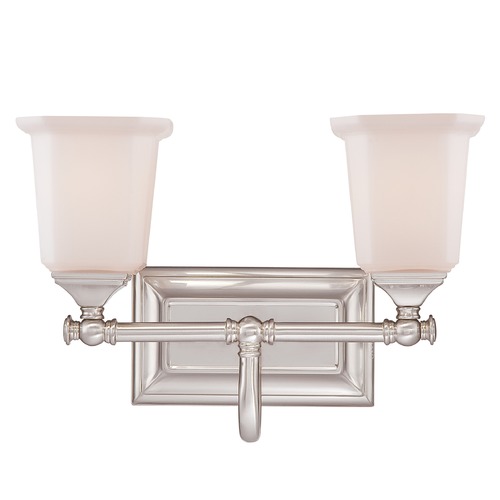 Quoizel Lighting Nicholas 15-Inch Bath Light in Brushed Nickel by Quoizel Lighting NL8602BN