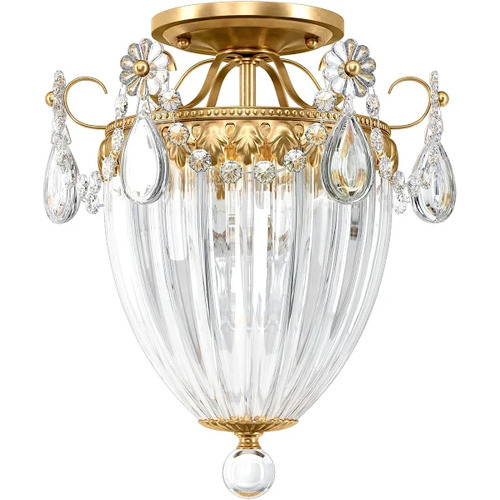 Schonbek Lighting Bagatelle Heirloom Gold Semi-Flush Mount Light by Schonbek Lighting 1242-22