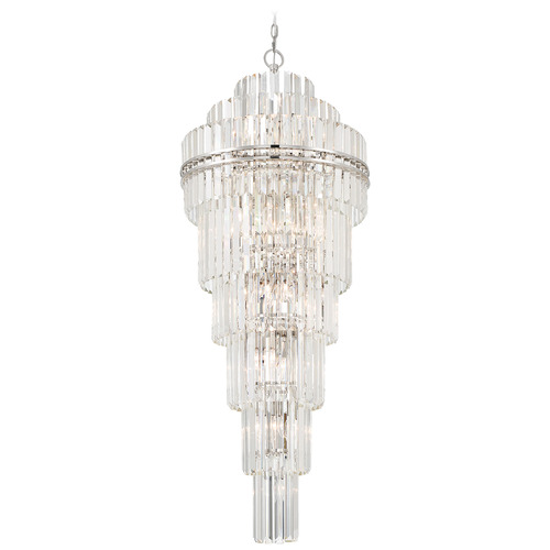 Crystorama Lighting Crystorama Lighting Hayes Polished Nickel Crystal Chandelier HAY-1419-PN