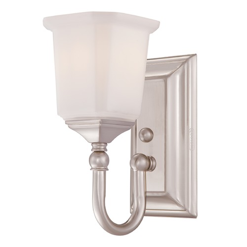 Quoizel Lighting Nicholas Wall Light in Brushed Nickel by Quoizel Lighting NL8601BN