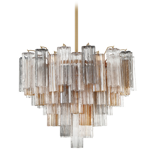 Crystorama Lighting Crystorama Lighting Addis Aged Brass Chandelier ADD-312-AG-AU