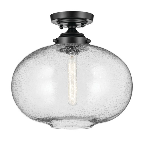 Kichler Lighting Kichler Lighting Avery Black Semi-Flushmount Light 43913BK