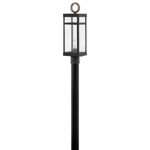 Hinkley Porter 22.75-Inch Post Light in Black & Bronze by Hinkley Lighting 2801BK-LL