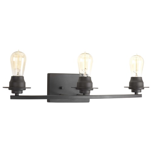 Progress Lighting Debut Graphite 3-Light Bathroom Light by Progress Lighting P300010-143