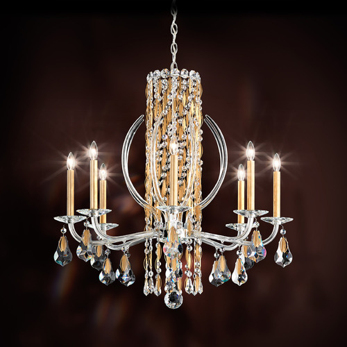 Schonbek Lighting Schonbek Worldwide Lighting Siena Heirloom Gold Crystal Chandelier RS8308N-22R