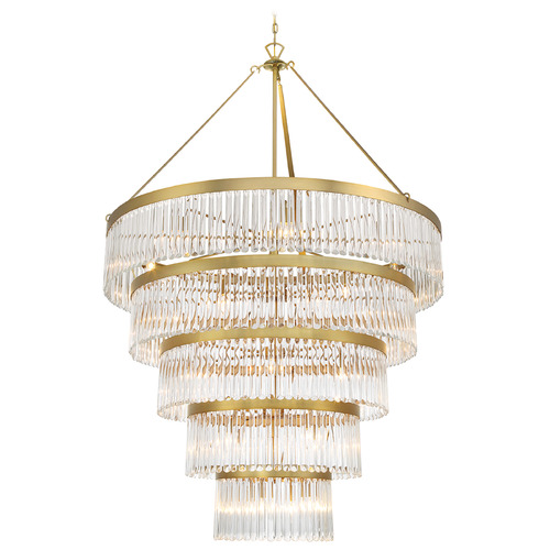 Crystorama Lighting Crystorama Lighting Emory Modern Gold Crystal Chandelier EMO-5430-MG