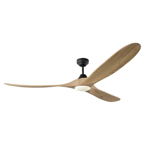 Visual Comfort Fan Collection Visual Comfort Fan Collection Maverick Smart 70 LED Midnight Black LED Ceiling Fan with Light 3MAVSM70MBKNHD