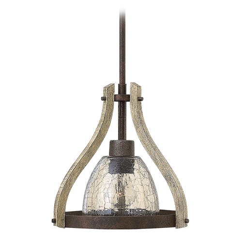 Fredrick Ramond Middlefield 12-Inch Iron Rust & Weathered Ash Mini Pendant by Fredrick Ramond FR40577IRR
