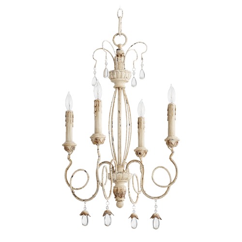 Quorum Lighting Venice Persian White Chandelier by Quorum Lighting 6044-4-70