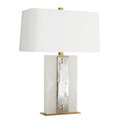 Arteriors Home Lighting Uriah Table Lamp in Alabaster, Smoke & Brass by Arteriors Home 49280-429