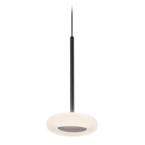 Kuzco Lighting Kuzco Lighting Stephord Black LED Mini-Pendant Light with Oblong Shade PD97204-BK/FR