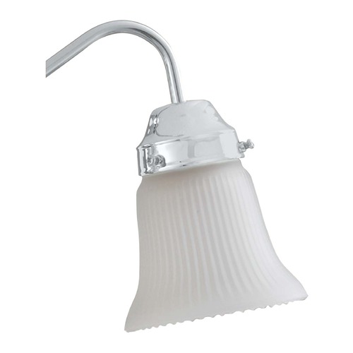 Savoy House White Ribbed Frost Bell Fan Glass Shade by Savoy House GL232