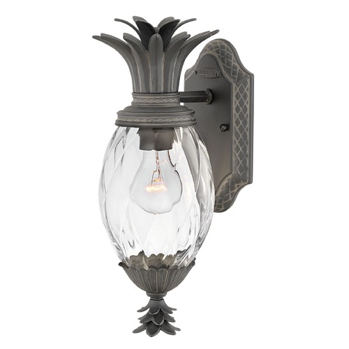 Hinkley Plantation 14-Inch Outdoor Wall Light in Museum Black by Hinkley Lighting 2126MB