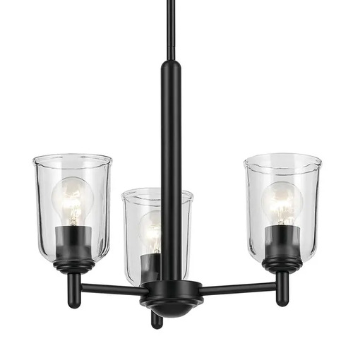 Kichler Lighting Shailene 3-Light Chandelier in Black by Kichler Lighting 43670BKCLR