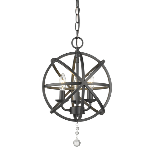 Z-Lite Tull Matte Black Chandelier by Z-Lite 458-12MB