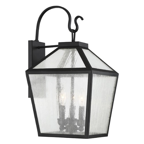 Savoy House Woodstock 23.50-Inch Outdoor Wall Lantern in Black by Savoy House 5-101-BK