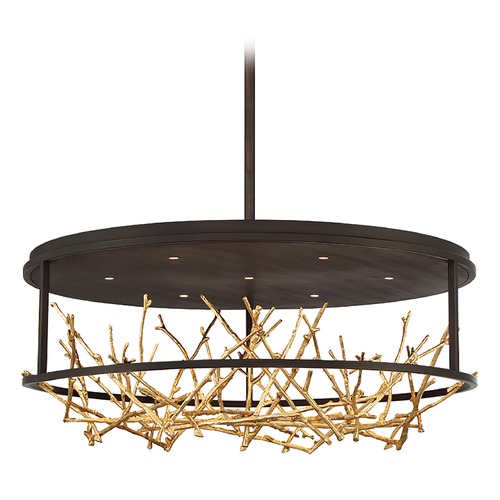 Eurofase Lighting Aerie Bronze & Gold LED Chandelier by Eurofase Lighting 38097-010