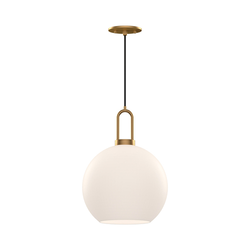 Alora Lighting Alora Lighting Soji Aged Gold Mini-Pendant Light with Globe Shade PD601710AGOP