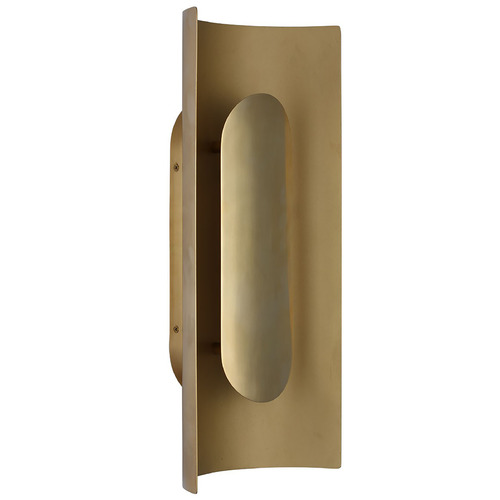 Visual Comfort Modern Collection Shielded Medium Sconce in Antique Brass by Visual Comfort Modern PBWS50227HAB