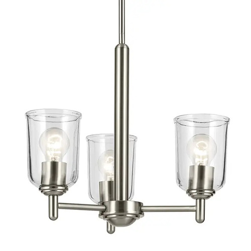 Kichler Lighting Shailene 3-Light Chandelier in Brushed Nickel by Kichler Lighting 43670NICLR