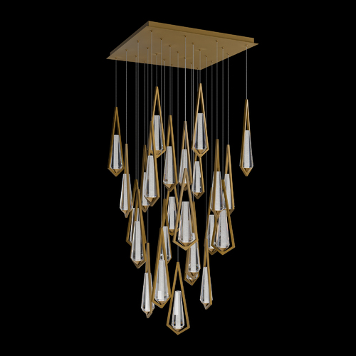 Schonbek Beyond Devotion LED 25-Light Pendant in Aged Brass by Schonbek Beyond BPD66225S-AB