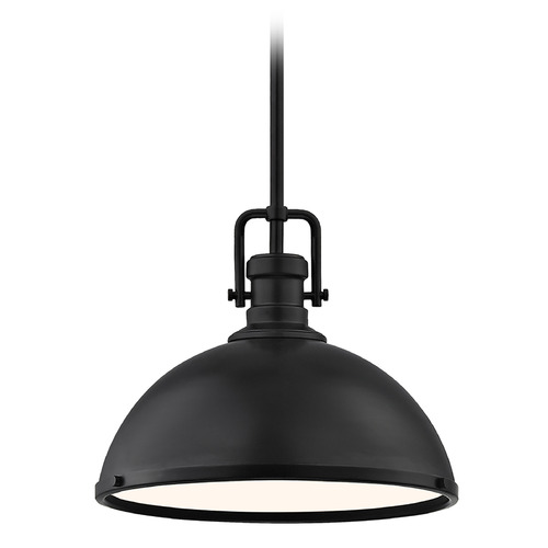 Design Classics Lighting Industrial 13-Inch Pendant in Matte Black by Design Classics 1763-07 SH1776-07 R1776-07