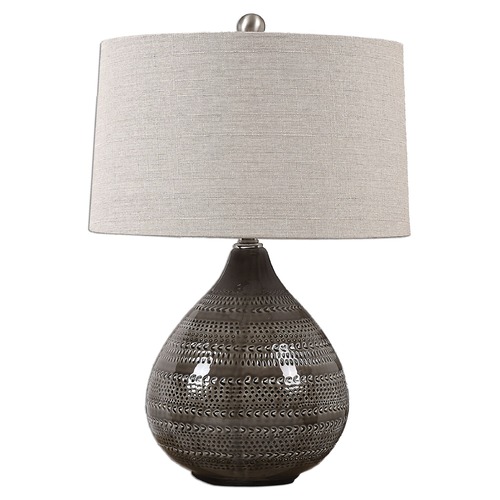 Uttermost Lighting Batova Smoke Grey Lamp by Uttermost Lighting 27057-1