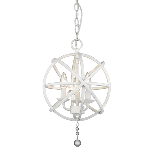 Z-Lite Tull Matte White Chandelier by Z-Lite 458-12MW