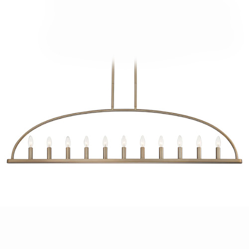 Crystorama Lighting Crystorama Lighting Abbott Vibrant Gold Island Light ABB-3009-VG