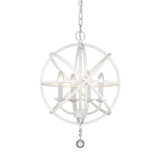 Z-Lite Tull Matte White Chandelier by Z-Lite 458-16MW