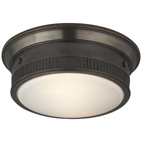 Visual Comfort Signature Collection Thomas OBrien Calliope Marine Flush Mount in Bronze by Visual Comfort Signature TOB4203BZ