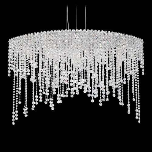 Schonbek Lighting Schonbek Worldwide Lighting Chantant Polished Stainless Steel Island Light CH4812N-401R