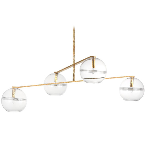 Visual Comfort Modern Collection Visual Comfort Modern Collection Sean Lavin Lowing Polished Antique Brass Chandelier SLCH355CPAB
