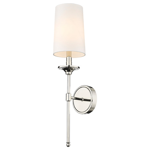 Z-Lite Emily Polished Nickel Sconce by Z-Lite 3033-1S-PN