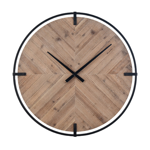 Elk Lighting Elk Lighting Schiller Natural & Black Clock S0036-11276