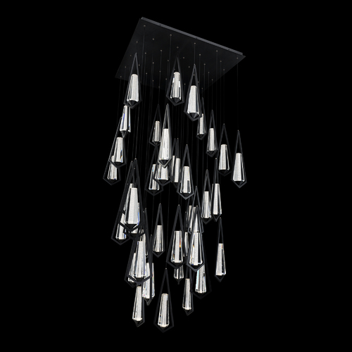 Schonbek Beyond Devotion LED 41-Light Pendant in Black by Schonbek Beyond BPD66241S-BK
