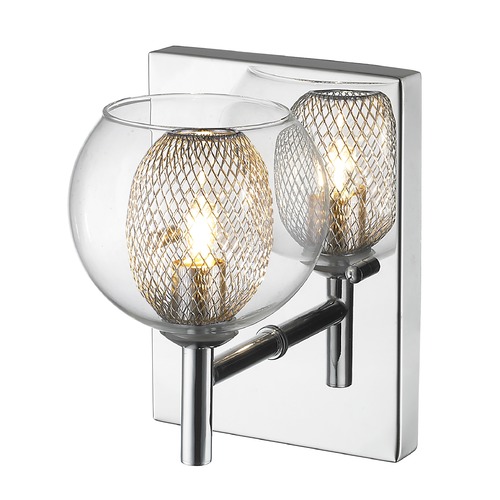 Z-Lite Auge Chrome Sconce by Z-Lite 905-1SC