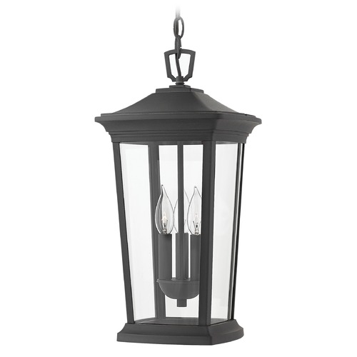 Hinkley Bromley 19.25-Inch Museum Black LED Outdoor Hanging Light by Hinkley Lighting 2362MB-LL