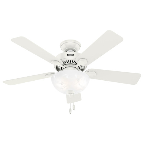 Hunter Fan Company Hunter Fan Company Swanson Fresh White LED Ceiling Fan with Light 52778