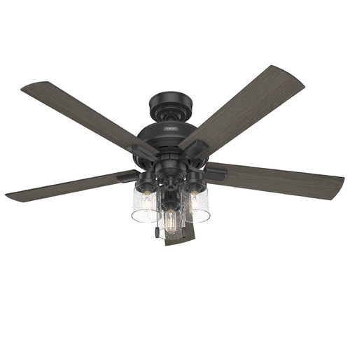 Hunter Fan Company Hartland 52-Inch LED Fan in Matte Black by Hunter Fan Company 51745