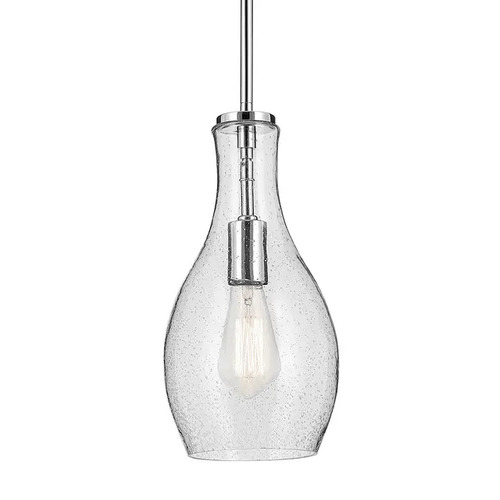 Kichler Lighting Kichler Lighting Everly Chrome Mini-Pendant Light with Bell Shade 42456CHCS