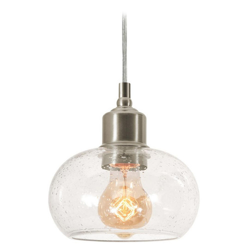 AFX Lighting Afx Lighting Laney Satin Nickel Mini-Pendant Light with Bowl / Dome Shade LNYP07MBSN