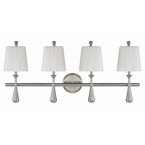 Craftmade Lighting Palmer Brushed Polished Nickel Bathroom Light by Craftmade Lighting 57404-BNK