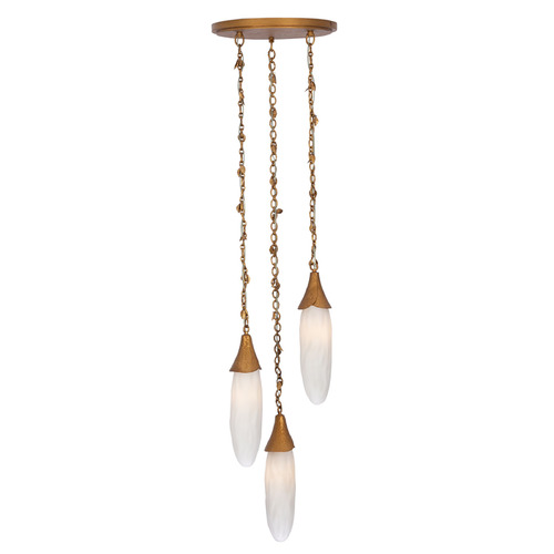 Kalco Lighting Kalco Lighting Bougainvillea Warm Gold Multi-Light Pendant 523956WGL