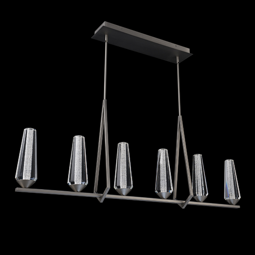 Schonbek Beyond Devotion 6-Light LED Linear Pendant in Satin Nickel by Schonbek Beyond BPD66247-SN