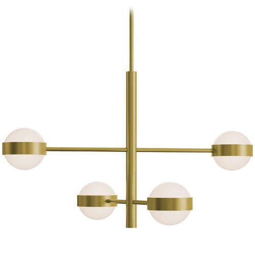 AFX Lighting Afx Lighting Verona Light Antique Brass LED Pendant Light with Globe Shade VRNP2X4LAJUDLB