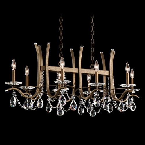 Schonbek Lighting Schonbek Worldwide Lighting Vesca Etruscan Gold Crystal Chandelier VA8435N-23R